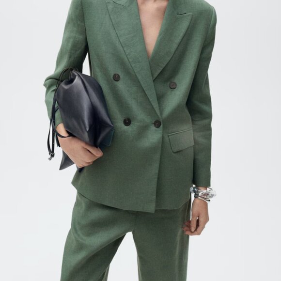 NWT  Straight Linen Blend Pants - Picture 1 of 7